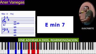 vine adorar a Dios | Armonizado | Tutorial de Piano | Tienda de ritmos y samples Avofc