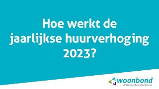 Hoe werkt de jaarlijkse huurverhoging 2023?