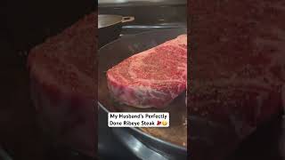 My Husband’s Famous Ribeye steak 🥩 #filamcouple  #couplecomedy #filipinamarriedtoforeigner #steak