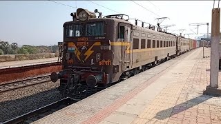 Freight Train || Crossing VTN || Loco : (WAG-9/ WAG-5/ WAG-5HA) ||Indian Railway.