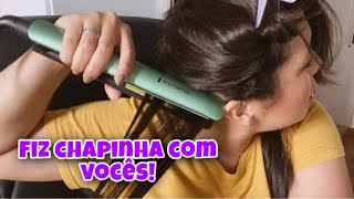 MOSTREI MEU CABELO PÓS PROGRESSIVA + COMO EU FAÇO CHAPINHA por @ClickdaJu