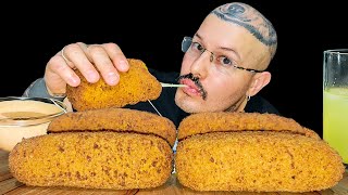 #522 ASMR COMENDO SALGADO DE QUEIJO COM MUITO MOLHO | MUKBANG BRASIL.