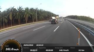 Sand Bag Fall Off from truck.