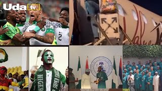 Nigerians in Joy as Supper Eagle Arrived Nigeria, Pres. Tinubu Gift Award MON, Land in F.C.T to each