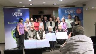 Reader's Digest Strike It Rich Sweepstakes Winners Presentation (08/02/2013)