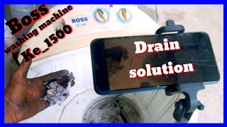 how to solve Drain solution Boss Washing Machine model number ke_1500