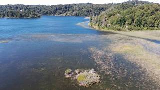 Incredible house beside Lake Morenito, Bariloche, Patagonia. "Que Hue" Aerial View