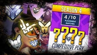 Getting my Season 4 Rank! - OVERWATCH COMPETITIVE GAMEPLAY