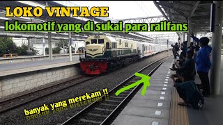 lokomotif vintage di sukai para railfans dan banyak penggemarnya