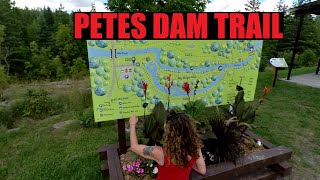 Lelanders visit Petes Dam Trail Temiskaming