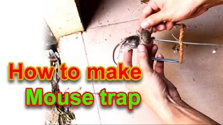 DIY - How to make mouse trap - easily with a steel wire