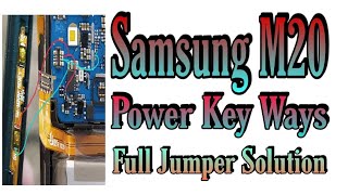 Samsung M20 Power Key Not Working Solution. Samsung M20 On Off Key Problem Jumper Solution