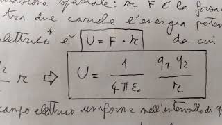 Elettricita': Energia Potenziale e Potenziale elettrico