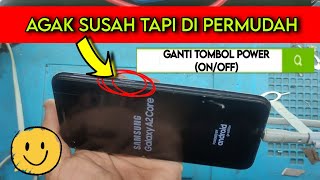 Cara Ganti Tombol Power + Volume Samsung A02 Core. Kendala Kerusakan Tombol.