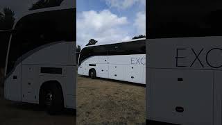 Excelsior Yutong GT-12 (YD23 FNH) leaving Bournemouth Bus Rally 2023