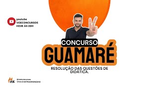 Concurso GUAMARÉ: Correção da prova de didática