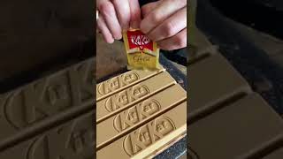 Giant Gold KitKat ASMR TIKTOK #shorts