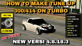 HOW TO MAKE TUNE UP 300/414hp ON TURBO NEW VERSI CAR PARKING MULTIPLAYER 4.8.18.3