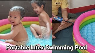 VLOG| How to fill air or blow Intex Bathtub| Kids Bathtub