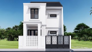 DESAIN RUMAH DI LAHAN 6X10 DENGAN 3 KAMAR TIDUR SHORTS