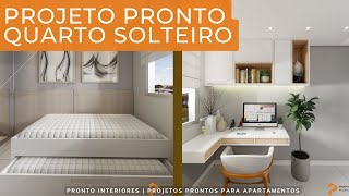 Quarto Solteiro com Home Office│401Q