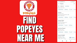 How To Find Popeyes Chicken Restaurant Near Me