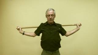 Improving shoulder ROM with dowel