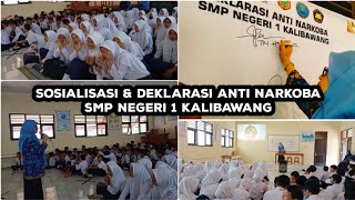 Sosialisasi & Deklarasi Anti Narkoba SMP Negeri 1 Kalibawang