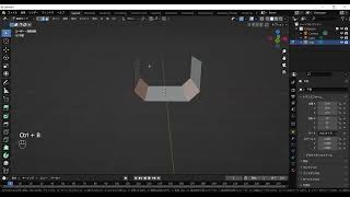 blender 平面にベベル