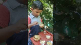 Apple panipuri 😍#mini #tinycooking #miniaturecooking #youtubeshorts #babyshorts #panipuri#minifood