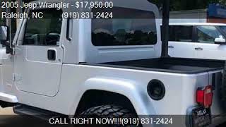 2005 Jeep Wrangler Unlimited 4WD 2dr SUV for sale in Raleigh