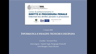 Informatica e indagini: tecniche e disciplina (11.03.2022)