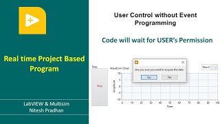 User Control without Event Programming | Code will wait for USER’s Permission | LabVIEW #programming