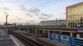 Old Thalys crossing slowly at Sloterdijk