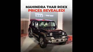 Mahindra Thar Roxx All Varinets Prices checkout 🔥 #tharloverthar #mahindracars #tharroxx #reggaeton