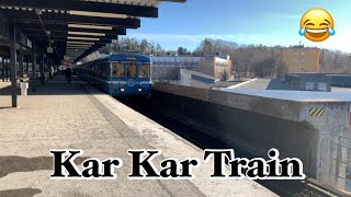 Kar Kar Train 🚆 | Funny vlog | Homi Khan #stockholmsweden