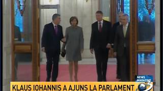 Klaus Iohannis a ajuns la Parlament ( HD )