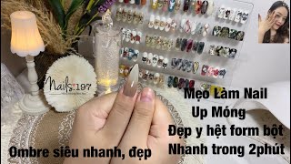 Dùng móng úp để đắp form móng bột nhanh, đẹp - Tips làm nail nối móng và ombre nail siêu nhanh