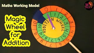 Magic wheel for Addition | Maths project | Maths working model | Math TLM Addition Activity