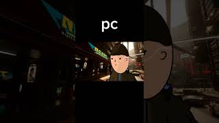 cyberpunk 2077, pc VS ps4 #humor #cyberpunk2077 #animation