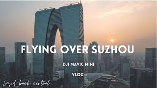 Flying my drone over the Pants building in Suzhou