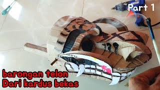 membuat barongan telon dari kardus // yang ini ukuran kecil guys