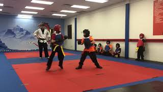 Braxton Bemo karate sparring