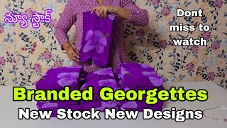 Branded Georgette Sarees💕#onlineshopping #fancysarees #branded #georgette #partywear #newstock ##