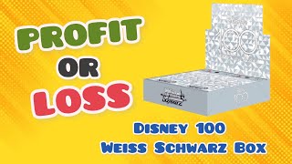 Can we make a profit from a Disney 100 box? #disney100 #weissschwarz