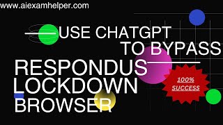 Is it possible to use chatGPT  during the lockdown browser exam 2024