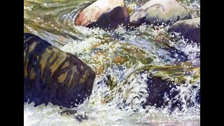 How to Paint a Waterfall in Watercolor - Part 1 | Watercolour Painting