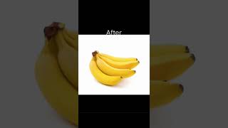 Fruit before vs after humans