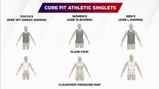 NEW 3D SIZE GUIDE | Core Fit Athletic Standard Singlets