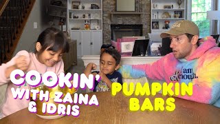 Cookin with Zaina and Idris Pumpkin Bars